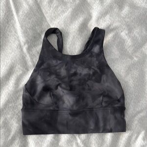 Lululemon Black/grey Sports Bra with Racerback Design